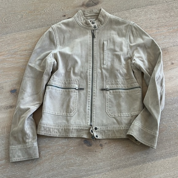 Vintage Banana Republic Moto Cafe Suede jacket Medium - Picture 13 of 13